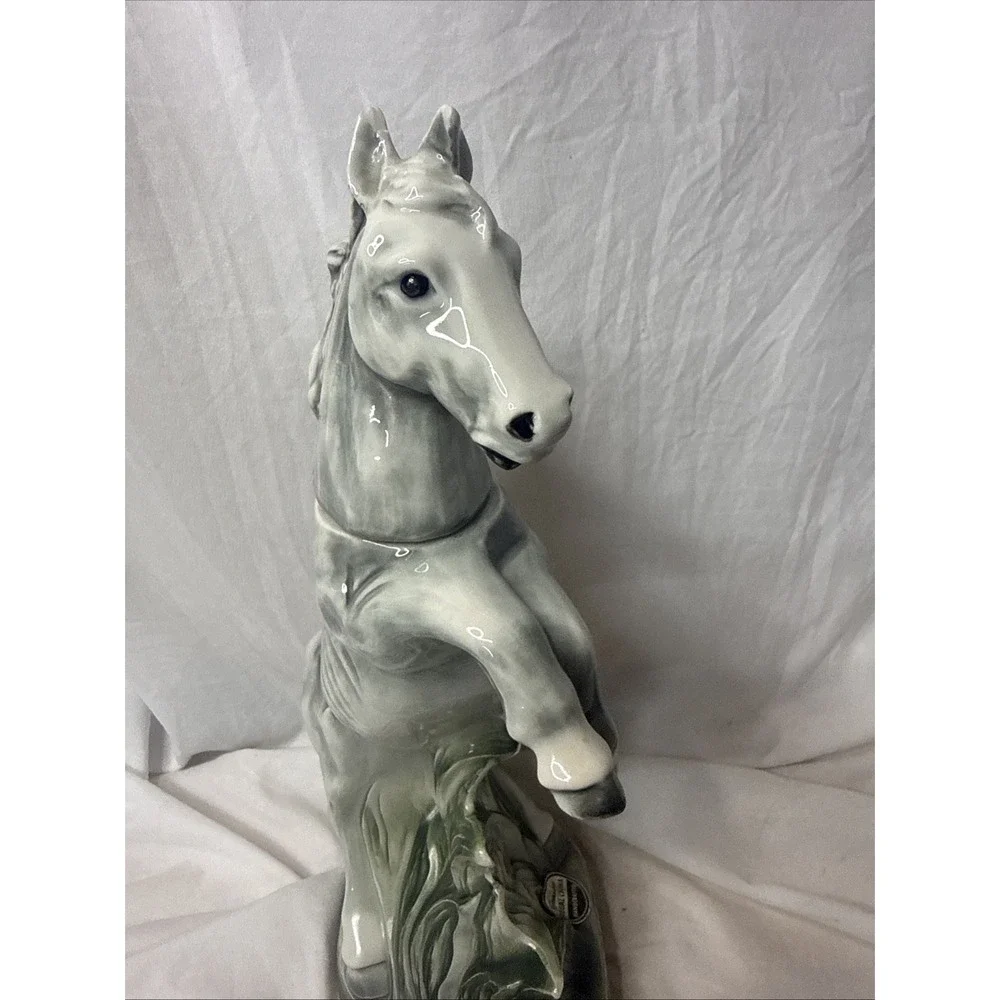 Vintage Jim Beam Trophy Horse Decanter Kentucky Straight Bourbon 1962 Bar Liquor